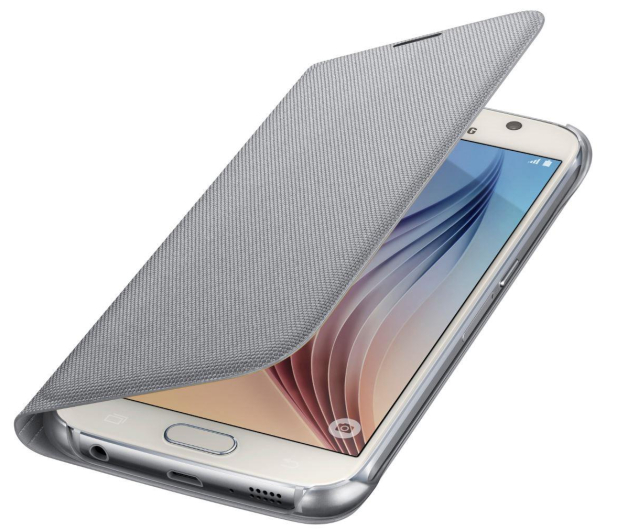 Etui FlipWallet Flat do Samsung Galaxy S6 srebrne - 229387 - zdjęcie 3